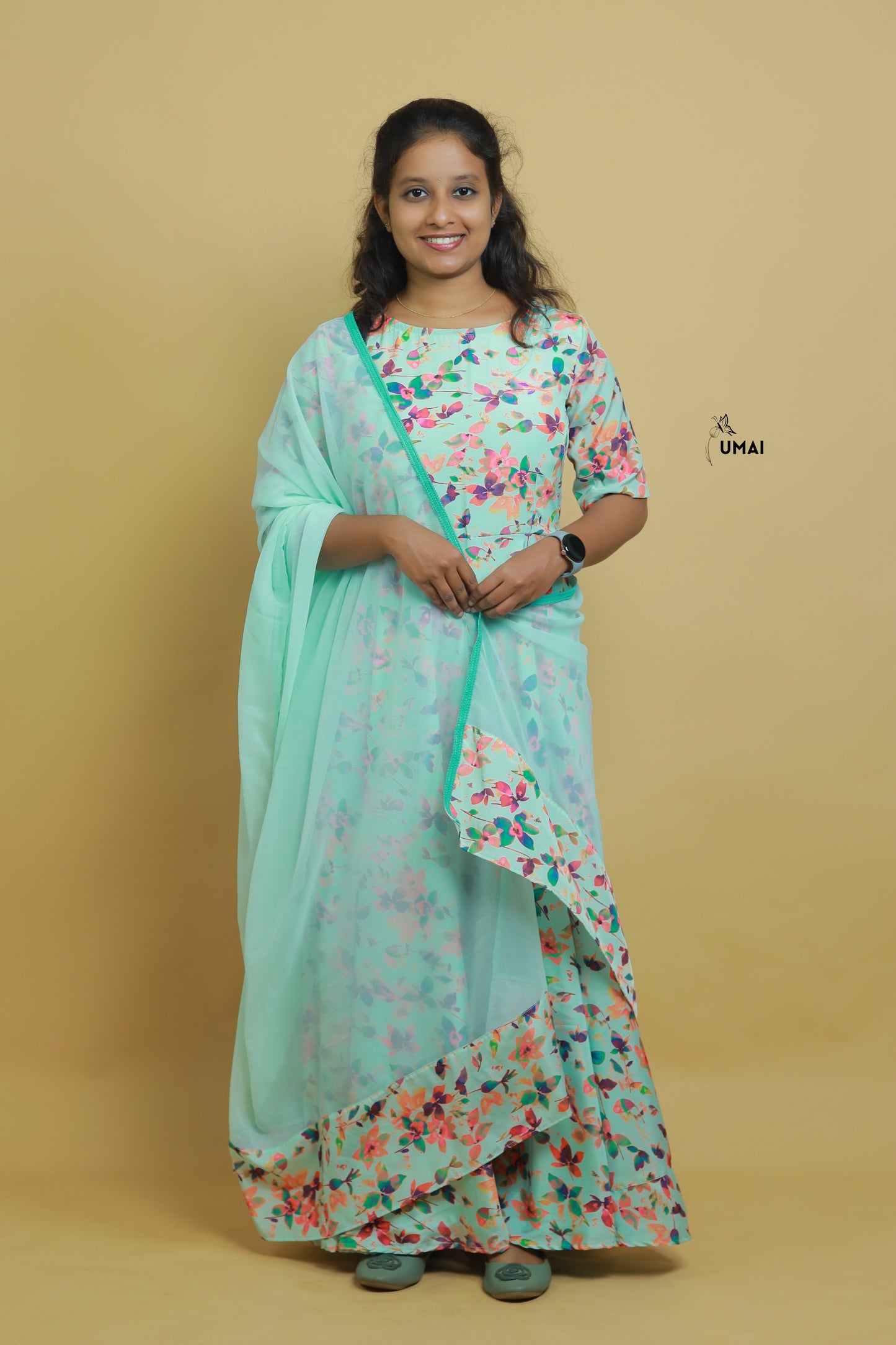 Pistachio Anarkali