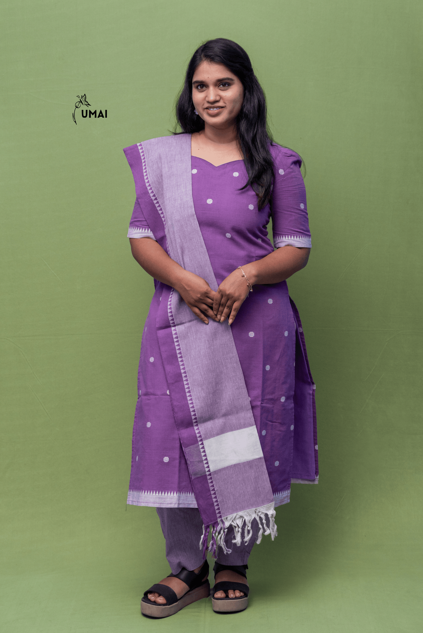 Purple Pehnaz - 3 Piece Cotton Set