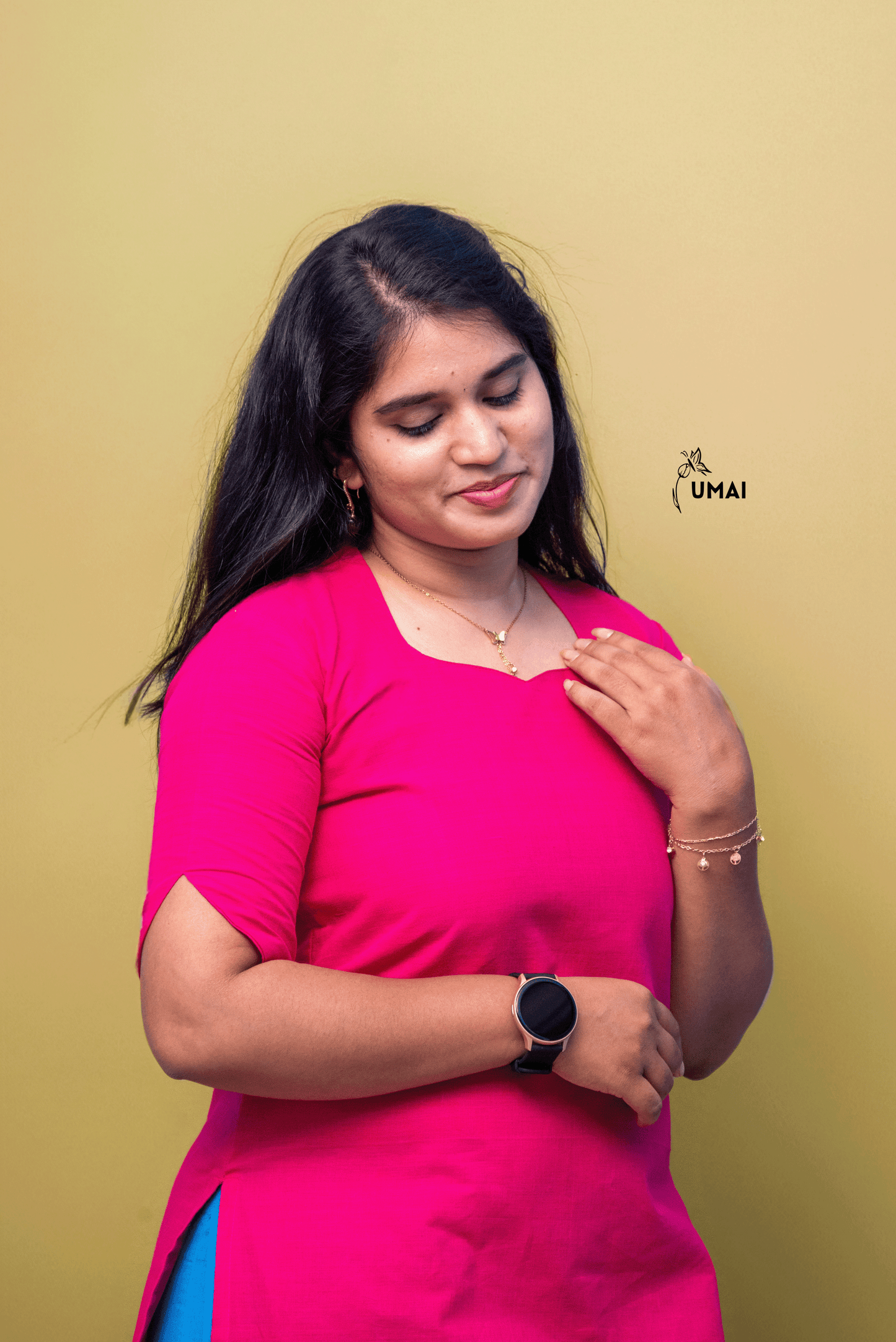 Mangalagiri Blue & Pink Charm
