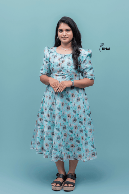Aqua Bloom Dress