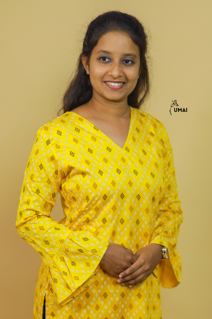 Sunlit Mustard Kurti