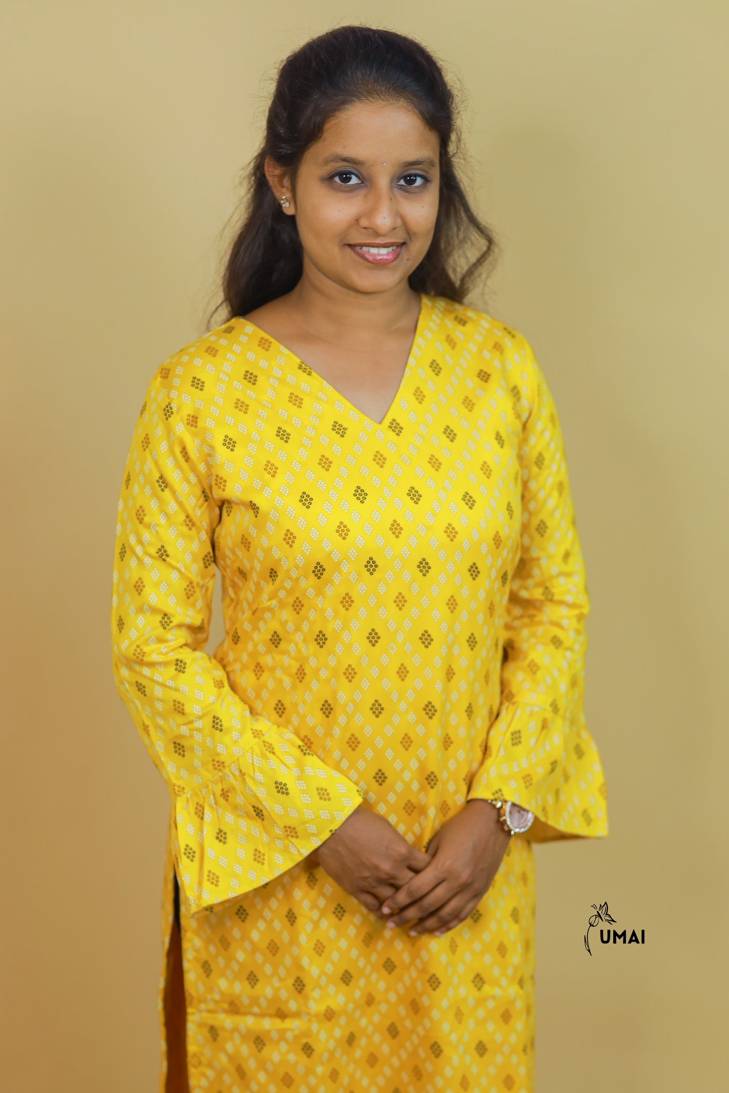 Sunlit Mustard Kurti
