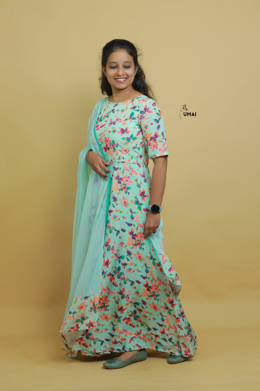 Pistachio Anarkali